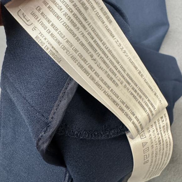 Abercrombie & Fitch Pants Womens 8 Tall Blue Coastal High Rise Classic NEW - Picture 9 of 10